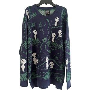 MEDIUM Studio Ghibli Princess Mononoke Kodama Sweater Box Lunch M Shirt